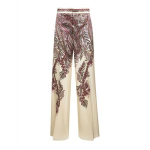 Etro, Dames, Broeken, Beige, Maat: L Viscose,