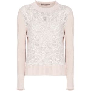 D.Exterior, Dames, Truien, Roze, Maat: L Wol,