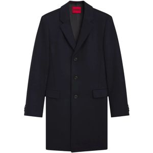 Hugo Boss - Migor Coat - Jassen - Blauw - Wolmix