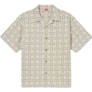 Kenzo, Heren, Overhemden, Beige, Maat: L Katoen,