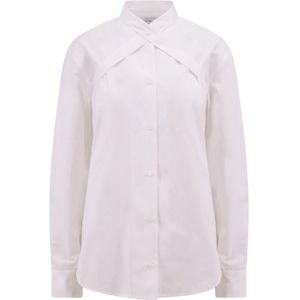 Off White, Dames, Blouses & Shirts, Wit, Maat: M Katoen,