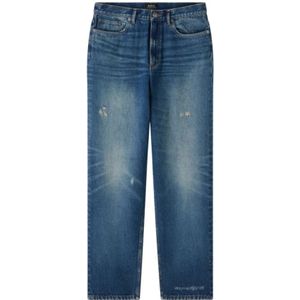 A.p.c., Heren, Jeans, Blauw, Maat: W34 Katoen,