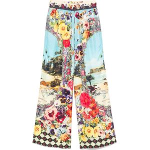 Camilla, Dames, Broeken, Veelkleurig, Maat: XS Zijde,