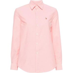 Ralph Lauren, Dames, Blouses & Shirts, Roze, Maat: M Katoen,