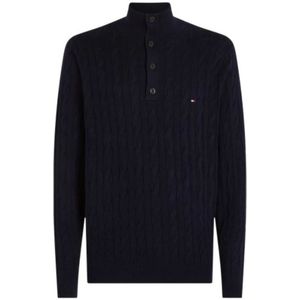 Tommy Hilfiger, Heren, Truien, Blauw, Maat: 3XL Katoen,