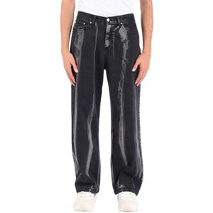 Arte Antwerp, Heren, Broeken, Zwart, Maat: W30 Katoen,