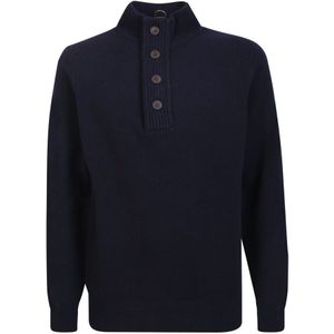 Barbour, Heren, Truien, Blauw, Maat: XL Wol,