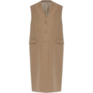 Officine Générale, Dames, Jassen, Beige, Maat: XS Wol,