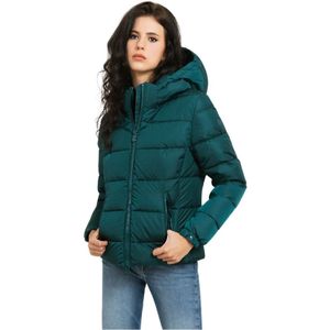 Save The Duck, Dames, Jassen, Groen, Maat: XL Leer,