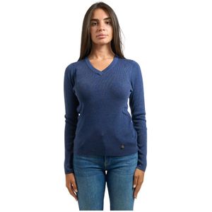 YES Zee, Dames, Truien, Blauw, Maat: L Wol,