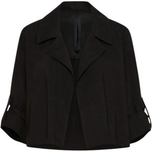 Marella, Dames, Jassen, Zwart, Maat: XL Linnen,