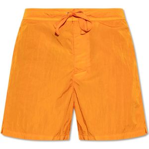 Stone Island, Heren, Badkleding, Oranje, Maat: S Polyamide,