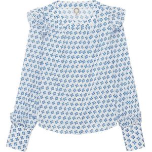 Ines de la Fressange Paris, Dames, Blouses & Shirts, Blauw, Maat: 2XS Katoen,