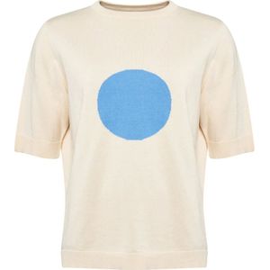 Lind, Dames, Truien, Beige, Maat: S Katoen,