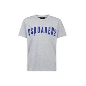 Dsquared2 Grigio Regular Fit T-Hemden , Gray , Heren , Maat: XS