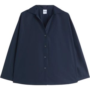 Aspesi, Dames, Blouses & Shirts, Blauw, Maat: M Katoen,