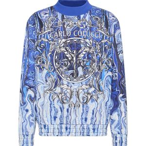 Carlo Colucci, Heren, Sweatshirts & Hoodies, Veelkleurig, Maat: S