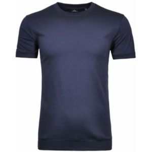 Ragman - T-shirt - Blauw - Ronde Halslijn - Tailleband Detail