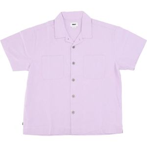 Obey, Heren, Overhemden, Paars, Maat: S Katoen,