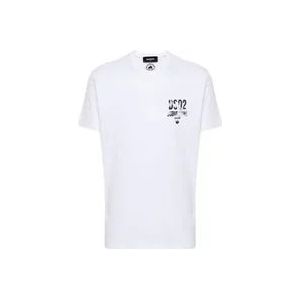 Dsquared2 Cool Fit Tee - Witte T-shirts en Polos , White , Heren , Maat: S