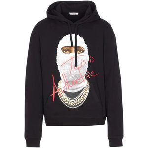 IH NOM UH Nit, Heren, Sweatshirts & Hoodies, Zwart, Maat: M Katoen,