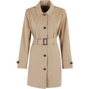 Save The Duck, Dames, Mantels, Beige, Maat: XL Leer,