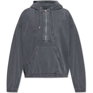 Isabel Marant, Heren, Sweatshirts & Hoodies, Grijs, Maat: XS Katoen,