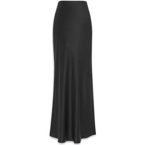 Saint Laurent, Dames, Rokken, Zwart, Maat: S Zijde,