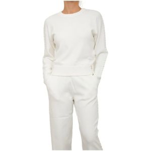 Patrizia Pepe, Dames, Truien, Wit, Maat: S Spandex,