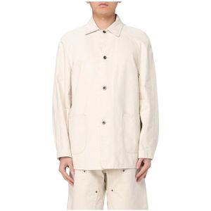 Maison Margiela, Heren, Jassen, Beige, Maat: M Katoen,