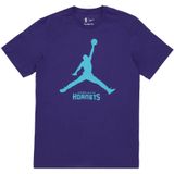Jordan - Charlotte Hornets Basketball T-shirt - Blauw - Katoen