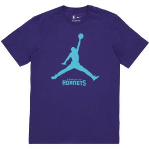 Jordan - Charlotte Hornets Basketball T-shirt - Blauw - Katoen