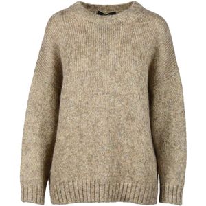 Weekend Max Mara, Dames, Truien, Beige, Maat: S Wol,