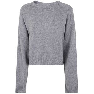 Loulou Studio, Dames, Truien, Grijs, Maat: L Wol,