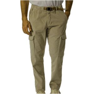 White Sand, Heren, Broeken, Groen, Maat: S Corduroy,