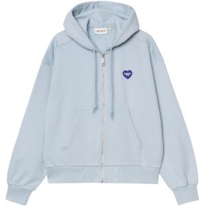 Carhartt Wip, Dames, Sweatshirts & Hoodies, Blauw, Maat: S Katoen,