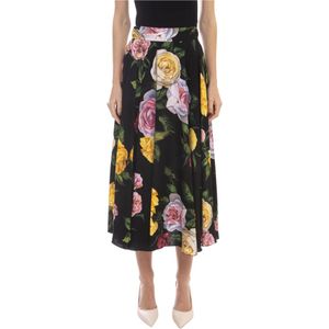 Dolce & Gabbana, Dames, Rokken, Veelkleurig, Maat: XS Zijde,
