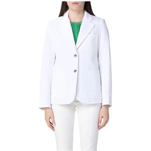 Michael Kors, Dames, Jassen, Wit, Maat: XS Leer,