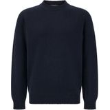 Boggi Milano, Heren, Truien, Blauw, Maat: S Wol,