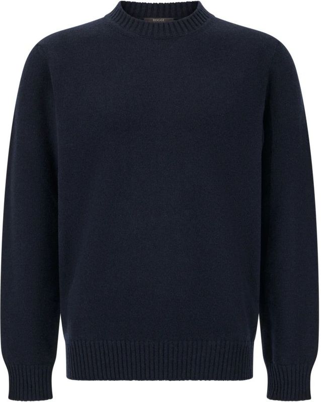 Boggi Milano, Heren, Truien, Blauw, Maat: S Wol,