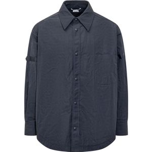 Thom Browne, Heren, Jassen, Blauw, Maat: M Polyamide,