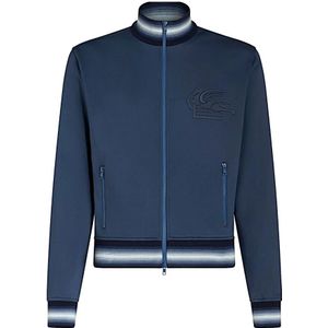 Etro, Heren, Sweatshirts & Hoodies, Blauw, Maat: M