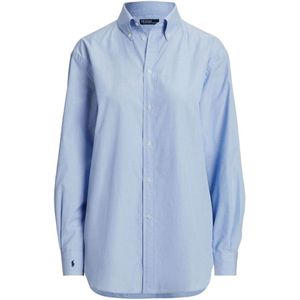 Polo Ralph Lauren, Dames, Blouses & Shirts, Blauw, Maat: L Katoen,