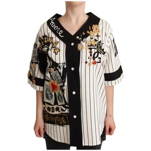 Dolce & Gabbana - Blouse - Zwart/Wit - Katoen