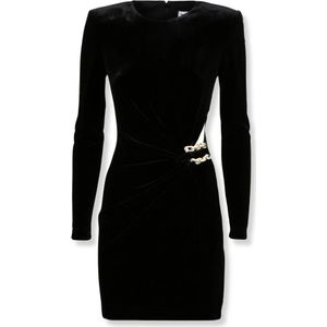 Self Portrait, Dames, Jurken, Zwart, Maat: XS Velours,