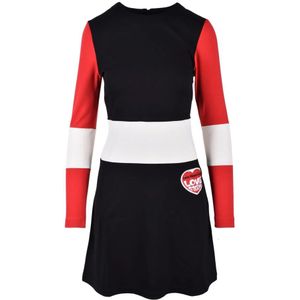 Love Moschino, Dames, Jurken, Veelkleurig, Maat: L Nylon,