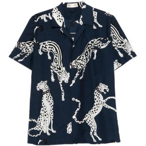 Olivia von Halle, Dames, Overhemden, Blauw, Maat: M