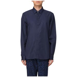 PS By Paul Smith - Overhemden - Blauw - Katoen