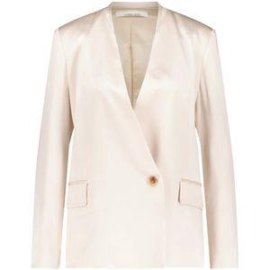 Liviana Conti, Dames, Jassen, Beige, Maat: M Satijn,