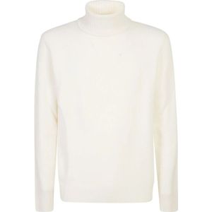 Roberto Collina, Heren, Truien, Wit, Maat: S Wol,